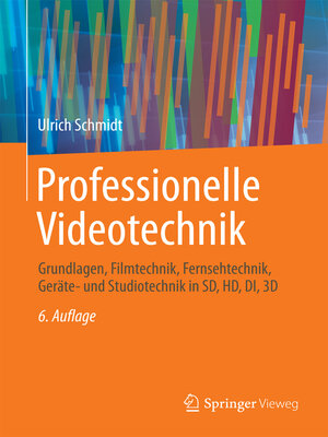 cover image of Professionelle Videotechnik